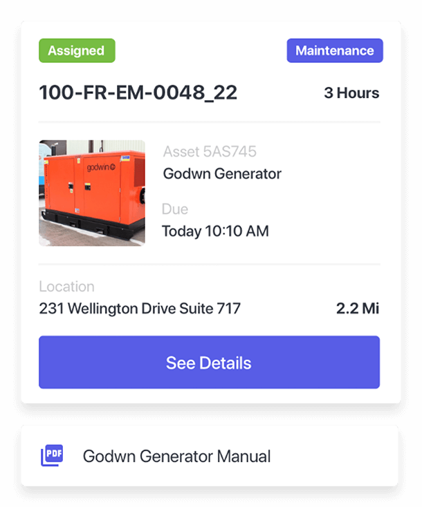 Kony Field Service Detail Widget